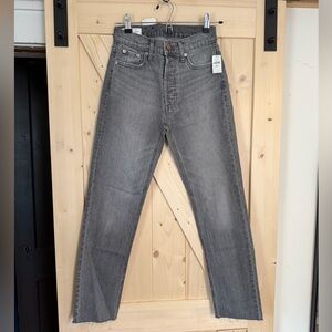 GAP Women’s High Rise Straight Gray Jeans